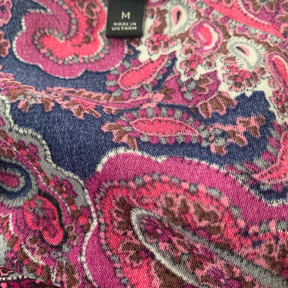 Talbots Red and Black Gorgeous Blouse - Picture 3 of 3